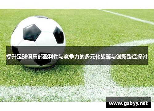 提升足球俱乐部盈利性与竞争力的多元化战略与创新路径探讨