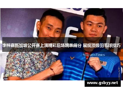 李梓嘉新加坡公开赛上演精彩后场跳杀得分 展现顶级羽毛球技巧