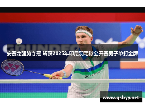 安赛龙强势夺冠 斩获2025年印尼羽毛球公开赛男子单打金牌